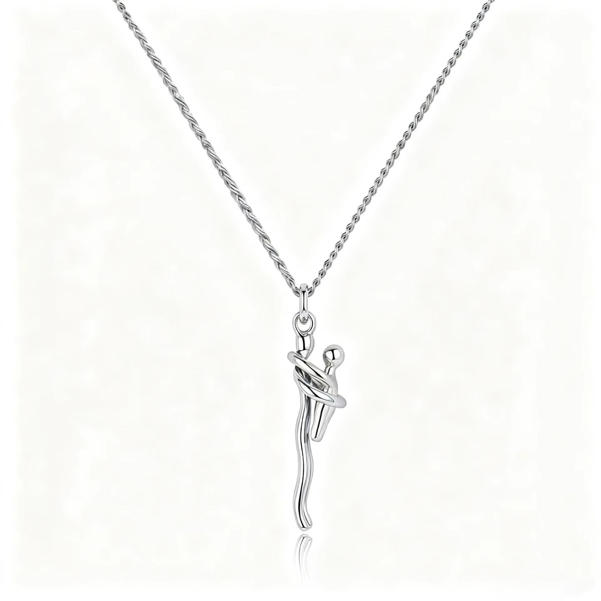 Mother Child Hug Pendant Necklace for Women Men Mother'S Day Father'S Day Valentine'S Day Creative Charm Jewelry Gifts