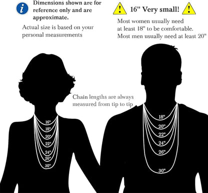 14K Gold Chain Necklaces for Women & Men, 1.5Mm/2Mm/2.5Mm Simple Rope Link Chain for Womens Dainty Non-Tarnish Necklace Unisex Sizes 16-24 Inches Cadenas De Oro 14K Para Mujer