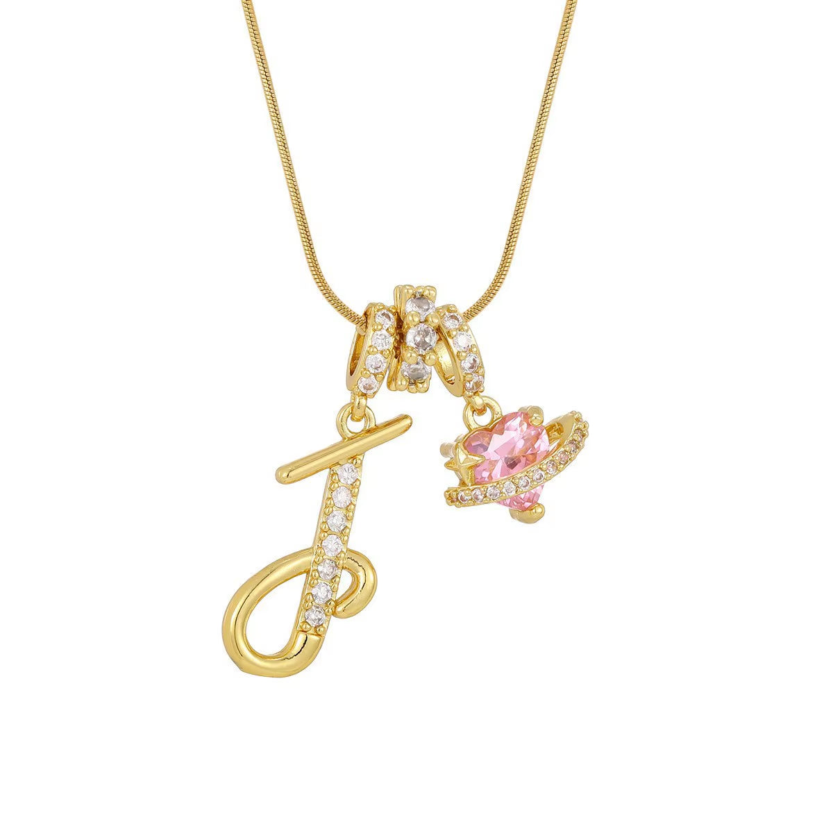 Fashion 26 English Letter Necklace for Women Sweet Girl Light Luxury High-End Stainless Steel Accessory Birthday Gift