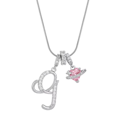Fashion 26 English Letter Necklace for Women Sweet Girl Light Luxury High-End Stainless Steel Accessory Birthday Gift