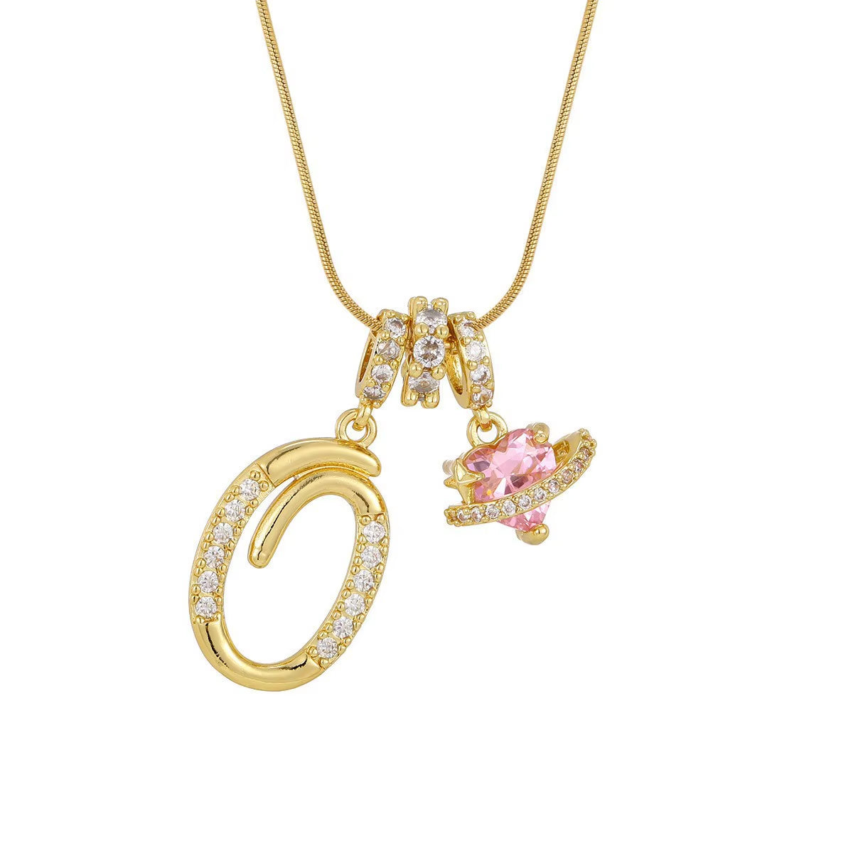 Fashion 26 English Letter Necklace for Women Sweet Girl Light Luxury High-End Stainless Steel Accessory Birthday Gift