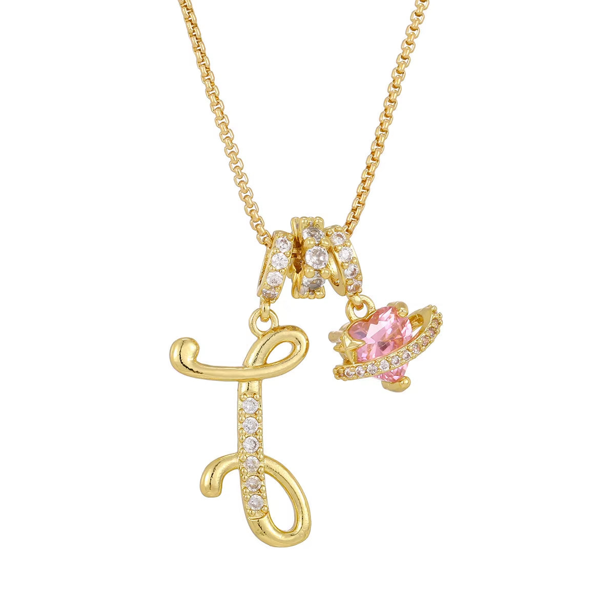 Fashion 26 English Letter Necklace for Women Sweet Girl Light Luxury High-End Stainless Steel Accessory Birthday Gift